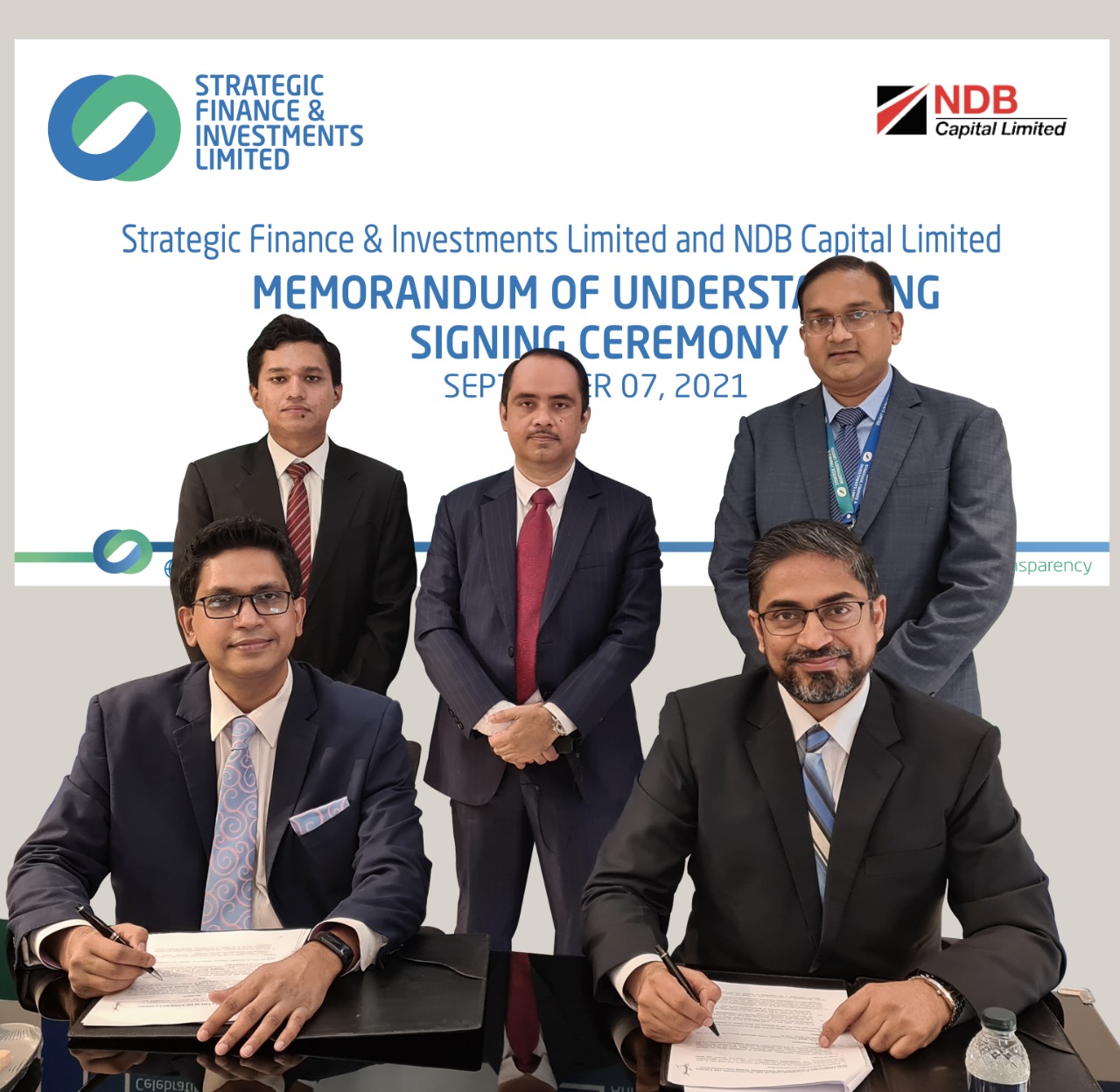 Strategic Finance & Investments Limited and NDB Capital sign MoU
